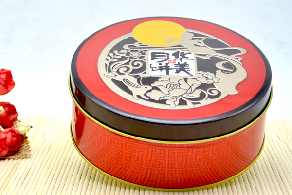 圓形月餅鐵盒包裝 圓形月餅鐵盒包裝