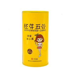 農(nóng)副產(chǎn)品包裝設(shè)計 圓形谷物鐵盒包裝