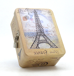 帶鎖長(zhǎng)方形鐵盒定制